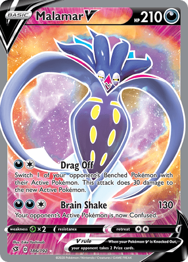 Carta Malamar V 186/192 do set Rebel Clash — Pokémon TCG | Bynx