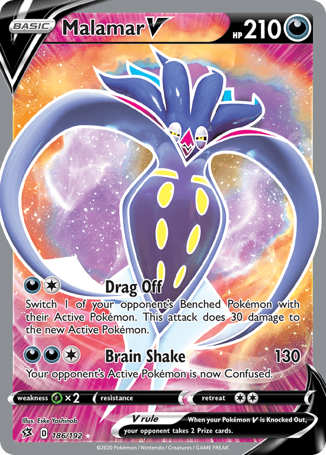 Carta Malamar V 186/192 do set Rebel Clash — Pokémon TCG | Bynx
