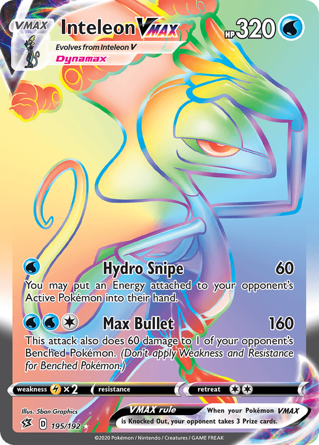 Carta Inteleon VMAX 195/192 do set Rebel Clash — Pokémon TCG | Bynx