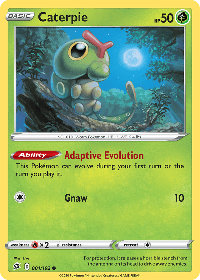 Carta Caterpie 1/192 do set Rebel Clash — Pokémon TCG | Bynx