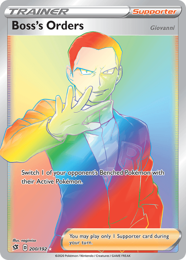 Carta Boss's Orders 200/192 do set Rebel Clash — Pokémon TCG | Bynx