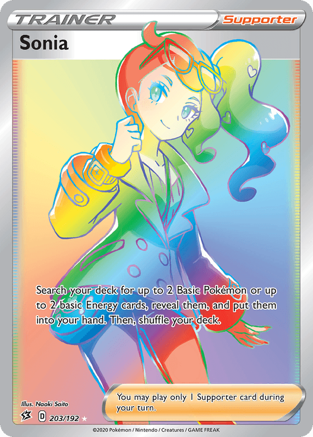 Carta Sonia 203/192 do set Rebel Clash — Pokémon TCG | Bynx