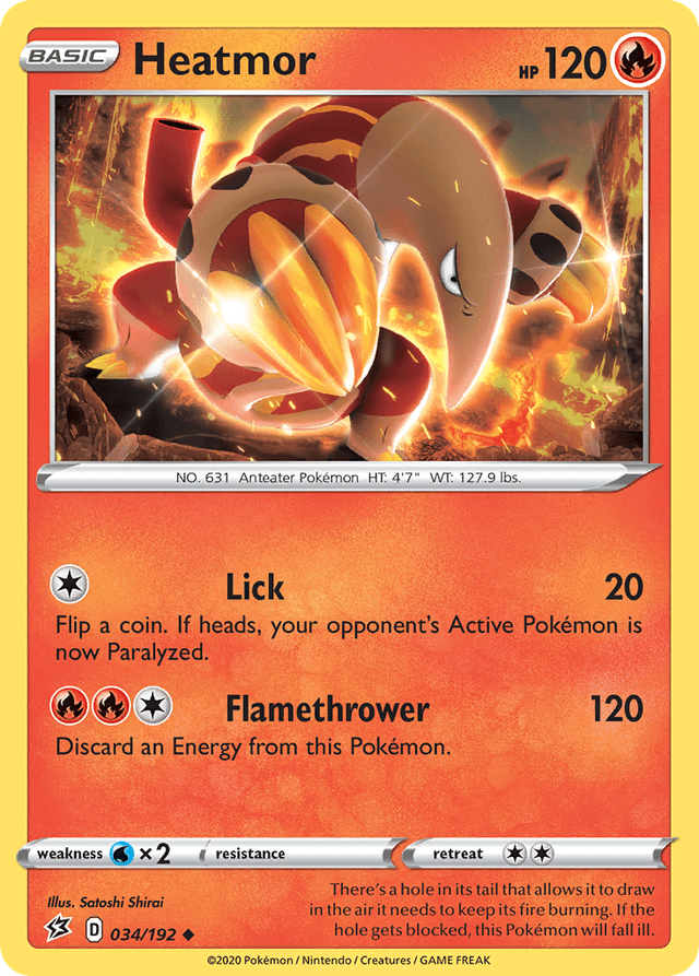 Carta Heatmor 34/192 do set Rebel Clash — Pokémon TCG | Bynx