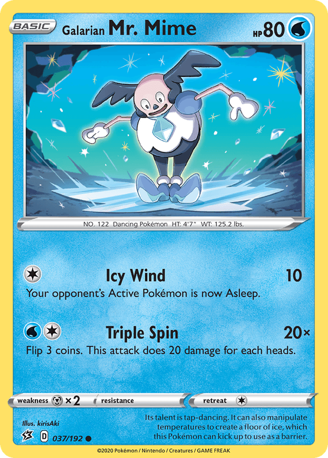 Carta Galarian Mr. Mime 37/192 do set Rebel Clash — Pokémon TCG | Bynx