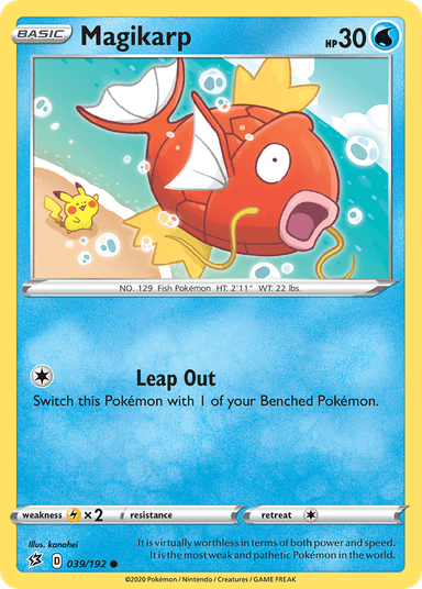 Carta Magikarp 39/192 do set Rebel Clash — Pokémon TCG | Bynx