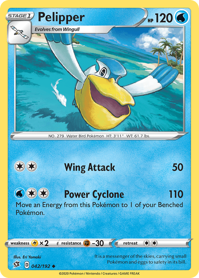 Carta Pelipper 42/192 do set Rebel Clash — Pokémon TCG | Bynx
