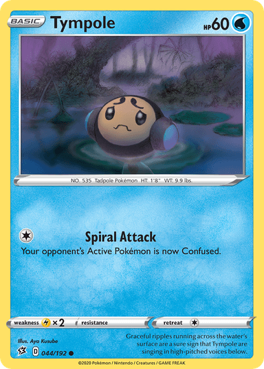 Carta Tympole 44/192 do set Rebel Clash — Pokémon TCG | Bynx