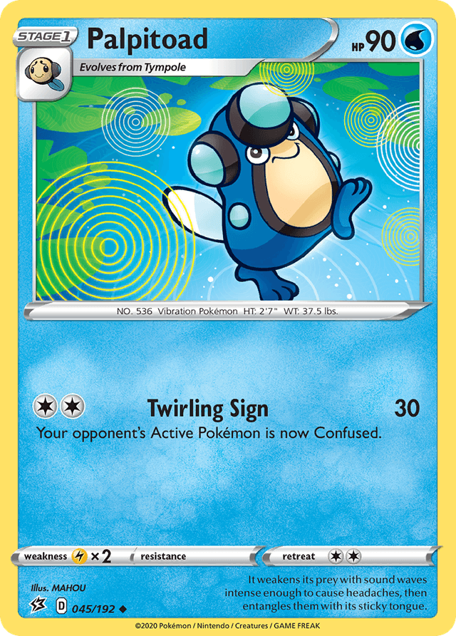 Carta Palpitoad 45/192 do set Rebel Clash — Pokémon TCG | Bynx