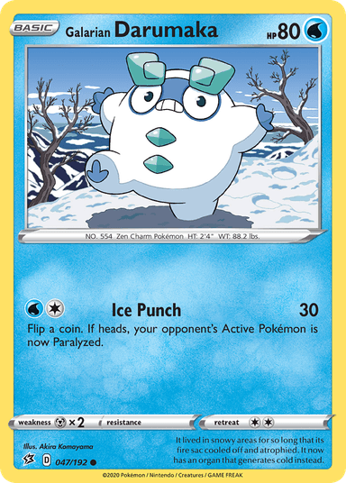 Carta Galarian Darumaka 47/192 do set Rebel Clash — Pokémon TCG | Bynx