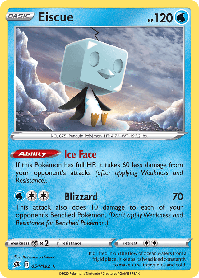 Carta Eiscue 54/192 do set Rebel Clash — Pokémon TCG | Bynx