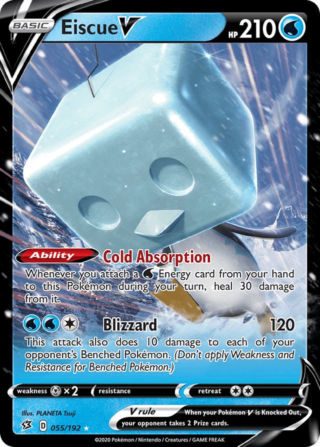 Carta Eiscue V 55/192 do set Rebel Clash — Pokémon TCG | Bynx
