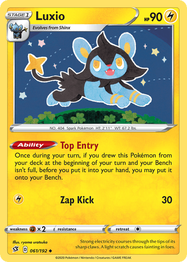 Carta Luxio 61/192 do set Rebel Clash — Pokémon TCG | Bynx