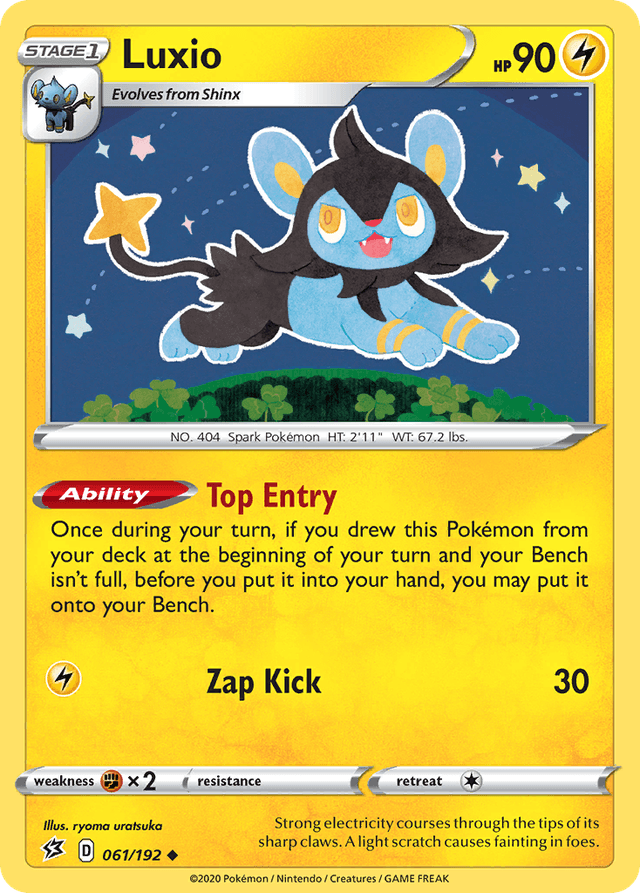 Carta Luxio 61/192 do set Rebel Clash — Pokémon TCG | Bynx