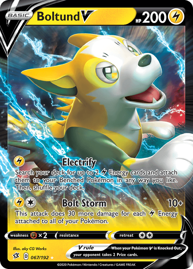 Carta Boltund V 67/192 do set Rebel Clash — Pokémon TCG | Bynx