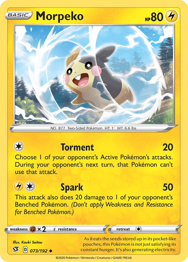 Carta Morpeko 73/192 do set Rebel Clash — Pokémon TCG | Bynx