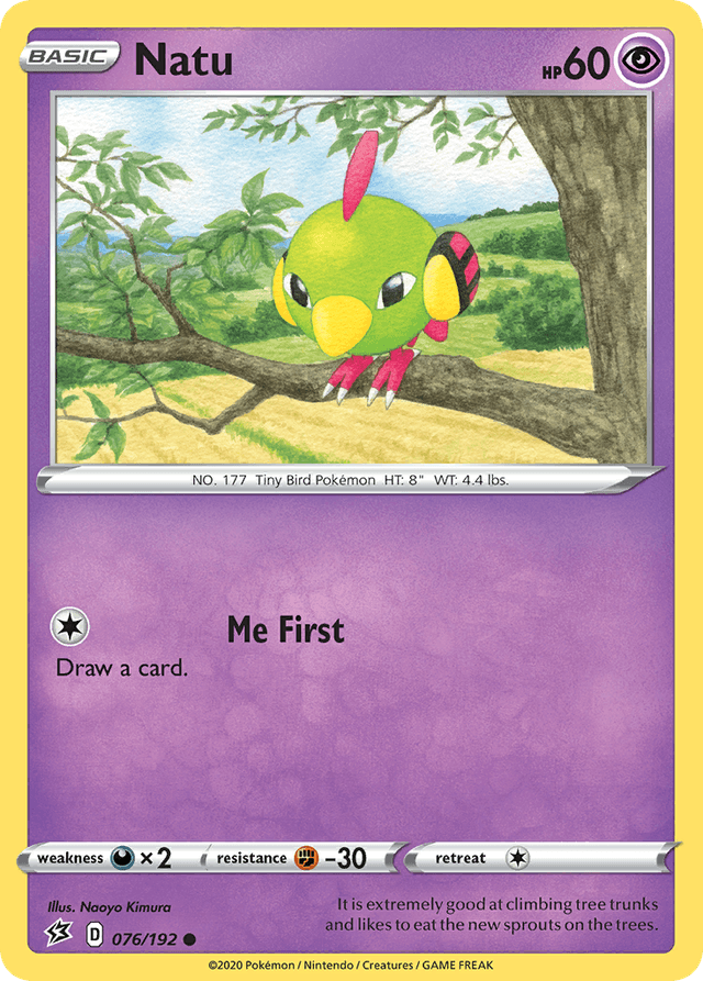 Carta Natu 76/192 do set Rebel Clash — Pokémon TCG | Bynx