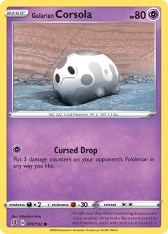 Galarian Corsola 78 — Rebel Clash