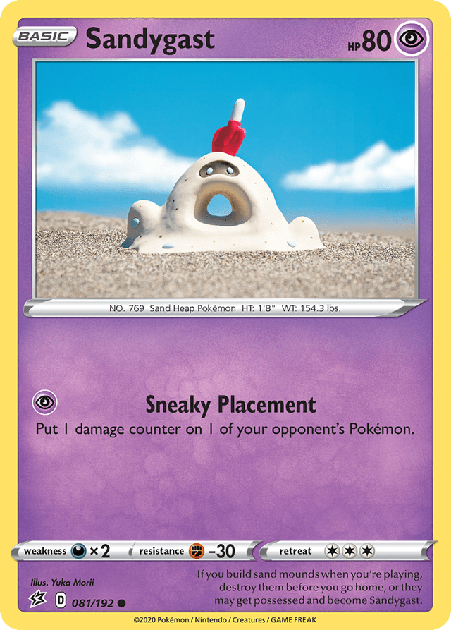 Carta Sandygast 81/192 do set Rebel Clash — Pokémon TCG | Bynx