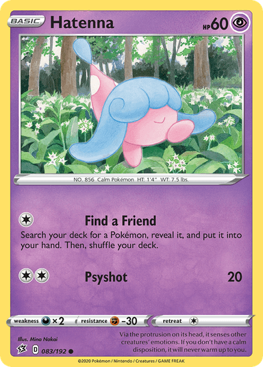 Carta Hatenna 83/192 do set Rebel Clash — Pokémon TCG | Bynx