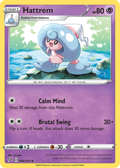Carta Hattrem 84/192 do set Rebel Clash — Pokémon TCG | Bynx