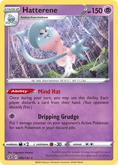 Carta Hatterene 85/192 do set Rebel Clash — Pokémon TCG | Bynx