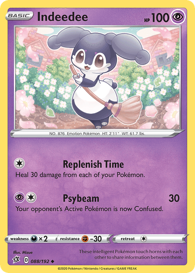 Carta Indeedee 88/192 do set Rebel Clash — Pokémon TCG | Bynx