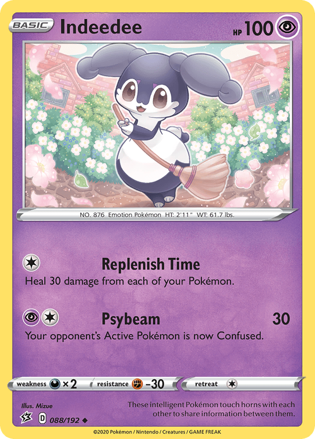 Carta Indeedee 88/192 do set Rebel Clash — Pokémon TCG | Bynx