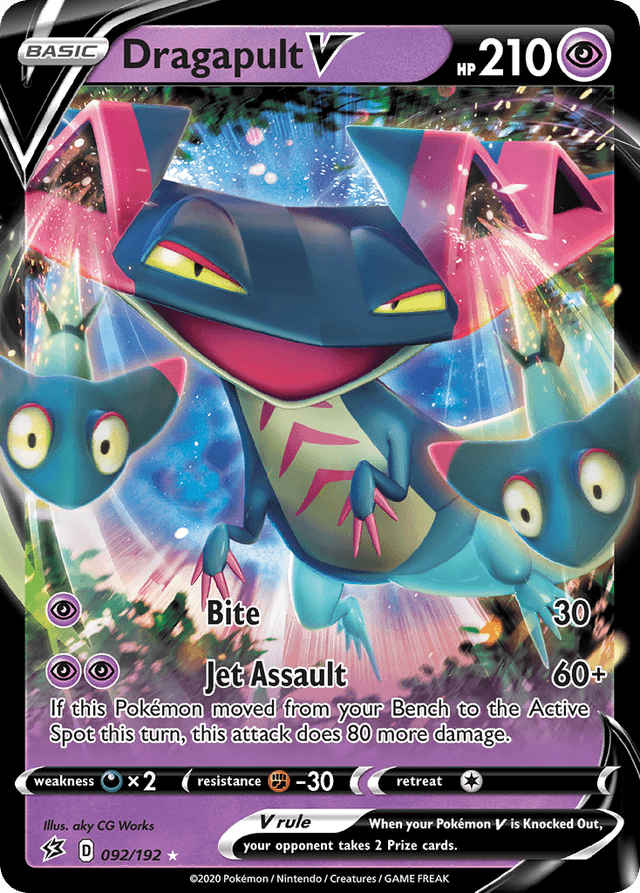 Carta Dragapult V 92/192 do set Rebel Clash — Pokémon TCG | Bynx