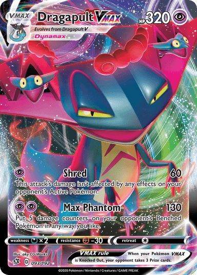 Carta Dragapult VMAX 93/192 do set Rebel Clash — Pokémon TCG | Bynx