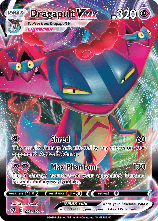 Carta Dragapult VMAX 93/192 do set Rebel Clash — Pokémon TCG | Bynx