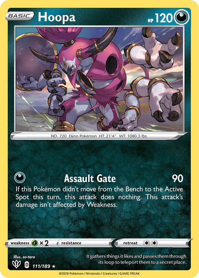 Carta Hoopa 111/189 do set Darkness Ablaze — Pokémon TCG | Bynx