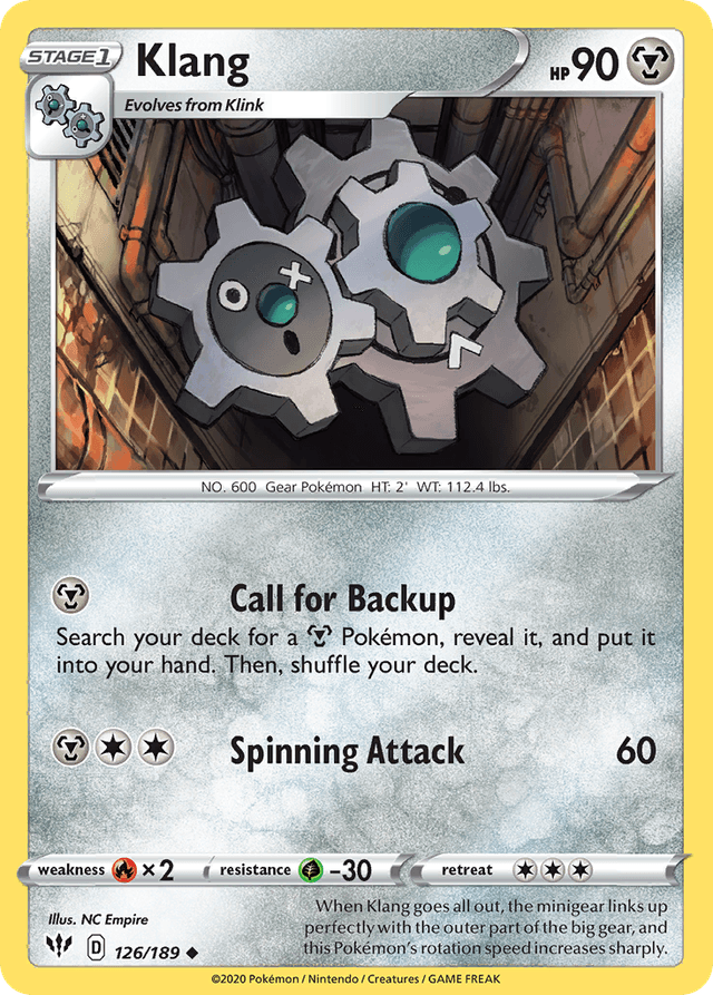 Carta Klang 126/189 do set Darkness Ablaze — Pokémon TCG | Bynx