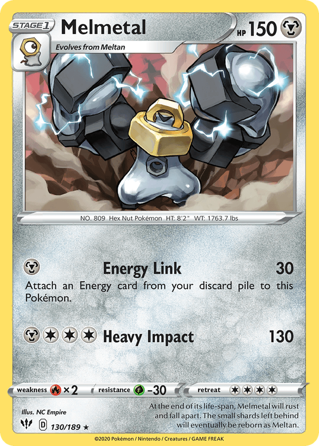 Carta Melmetal 130/189 do set Darkness Ablaze — Pokémon TCG | Bynx