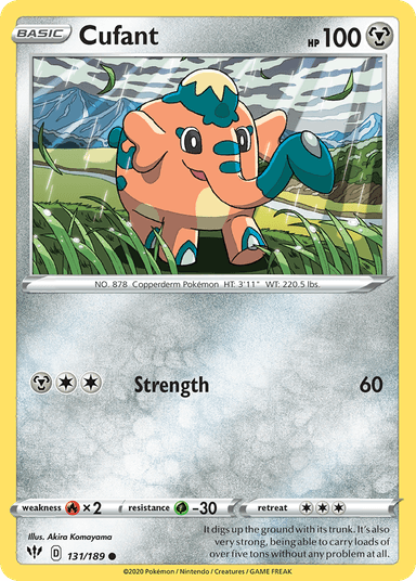 Carta Cufant 131/189 do set Darkness Ablaze — Pokémon TCG | Bynx