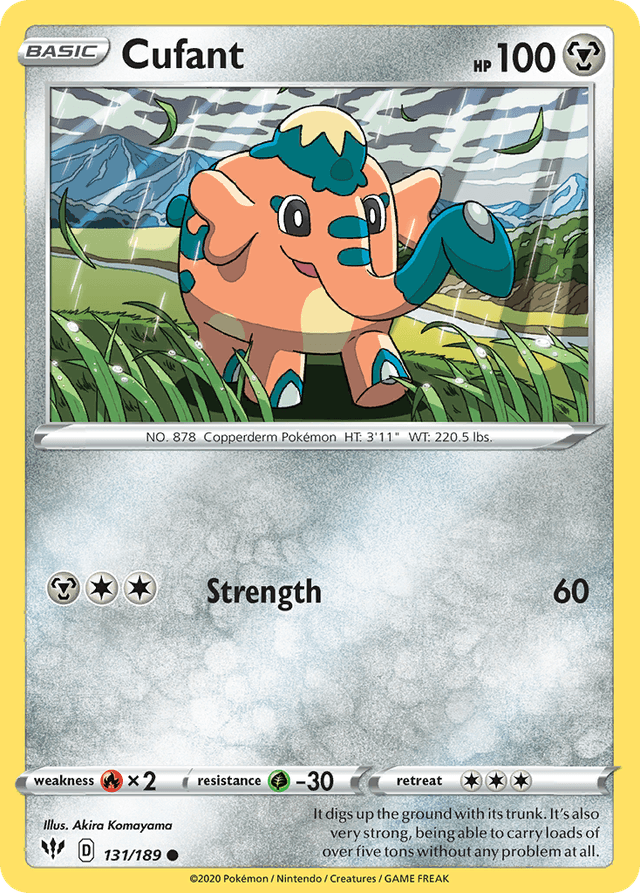 Carta Cufant 131/189 do set Darkness Ablaze — Pokémon TCG | Bynx