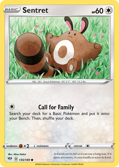 Carta Sentret 135/189 do set Darkness Ablaze — Pokémon TCG | Bynx