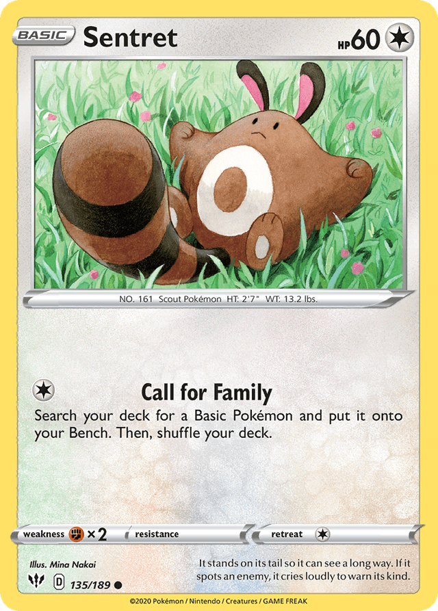 Carta Sentret 135/189 do set Darkness Ablaze — Pokémon TCG | Bynx