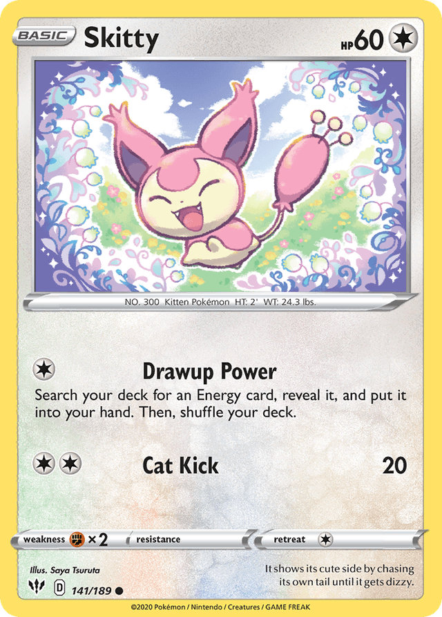 Carta Skitty 141/189 do set Darkness Ablaze — Pokémon TCG | Bynx