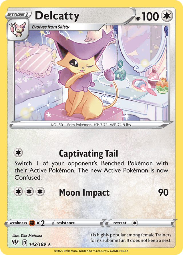 Carta Delcatty 142/189 do set Darkness Ablaze — Pokémon TCG | Bynx