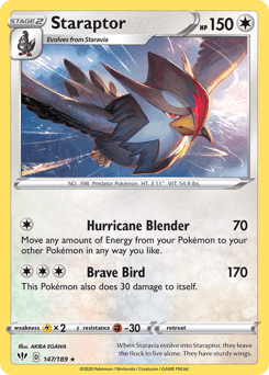 Staraptor 147 — Darkness Ablaze