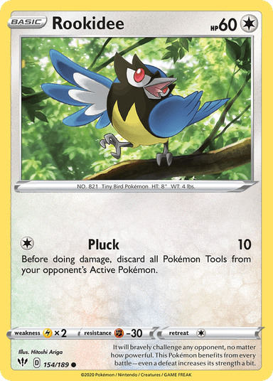 Carta Rookidee 154/189 do set Darkness Ablaze — Pokémon TCG | Bynx