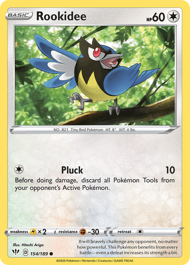 Carta Rookidee 154/189 do set Darkness Ablaze — Pokémon TCG | Bynx