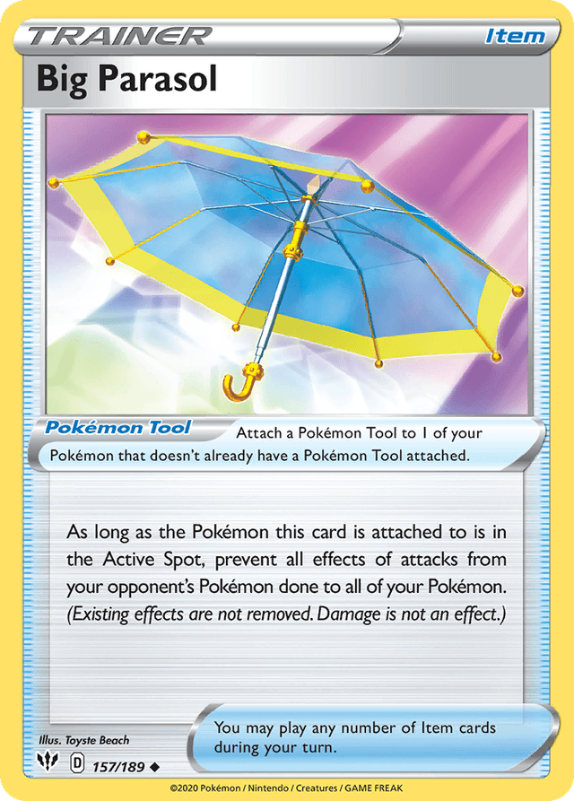 Carta Big Parasol 157/189 do set Darkness Ablaze — Pokémon TCG | Bynx
