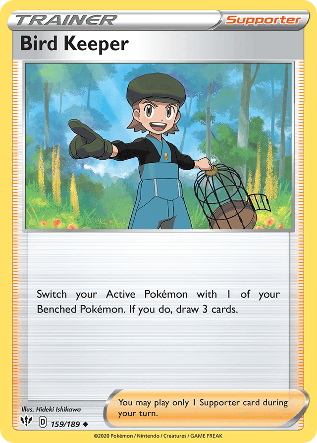 Carta Bird Keeper 159/189 do set Darkness Ablaze — Pokémon TCG | Bynx