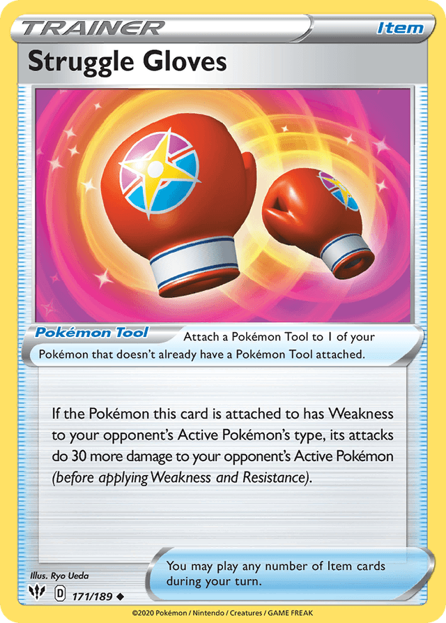 Carta Struggle Gloves 171/189 do set Darkness Ablaze — Pokémon TCG | Bynx