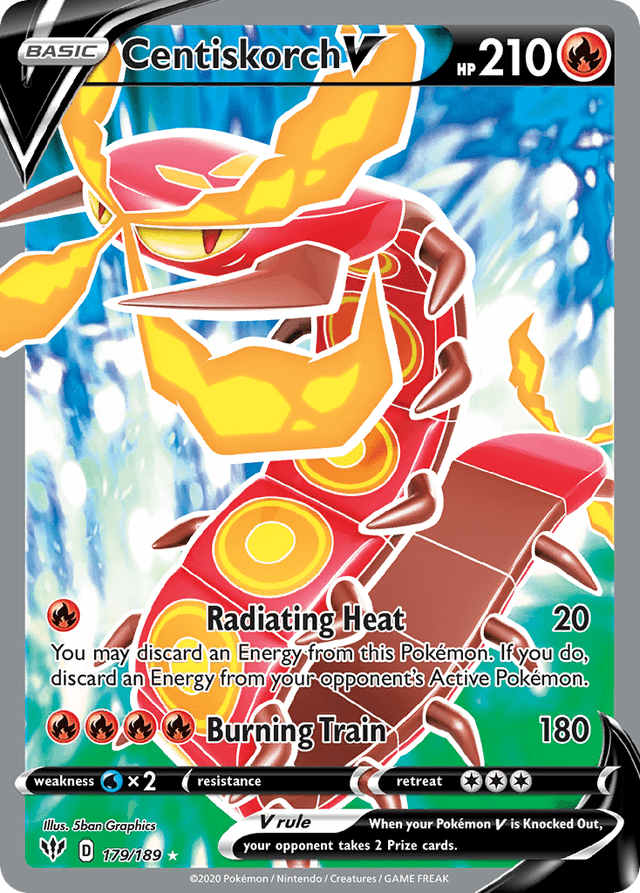 Carta Centiskorch V 179/189 do set Darkness Ablaze — Pokémon TCG | Bynx