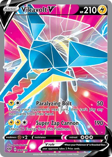 Carta Vikavolt V 180/189 do set Darkness Ablaze — Pokémon TCG | Bynx