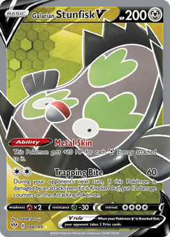 Galarian Stunfisk V 184 — Darkness Ablaze