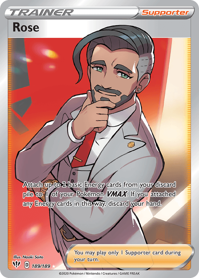 Carta Rose 189/189 do set Darkness Ablaze — Pokémon TCG | Bynx