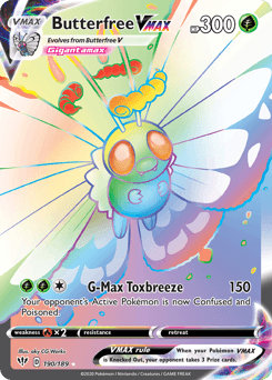 Butterfree VMAX 190 — Darkness Ablaze
